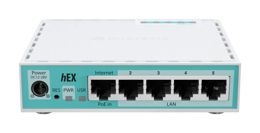 Маршрутизатор Mikrotik hEX 5 Port Gigabit 512Mb RAM Router (E50UG)
