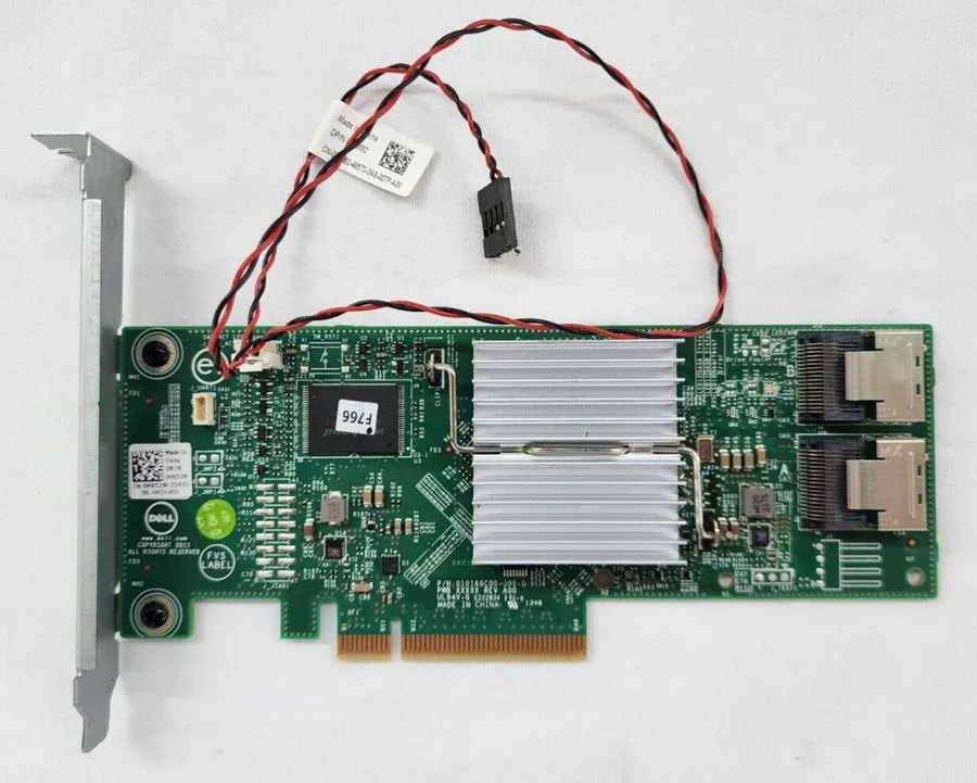 Контроллер Dell PERC H310 8-Port 6Gb/s SAS SATA PCIe RAID Controller Card HV52W