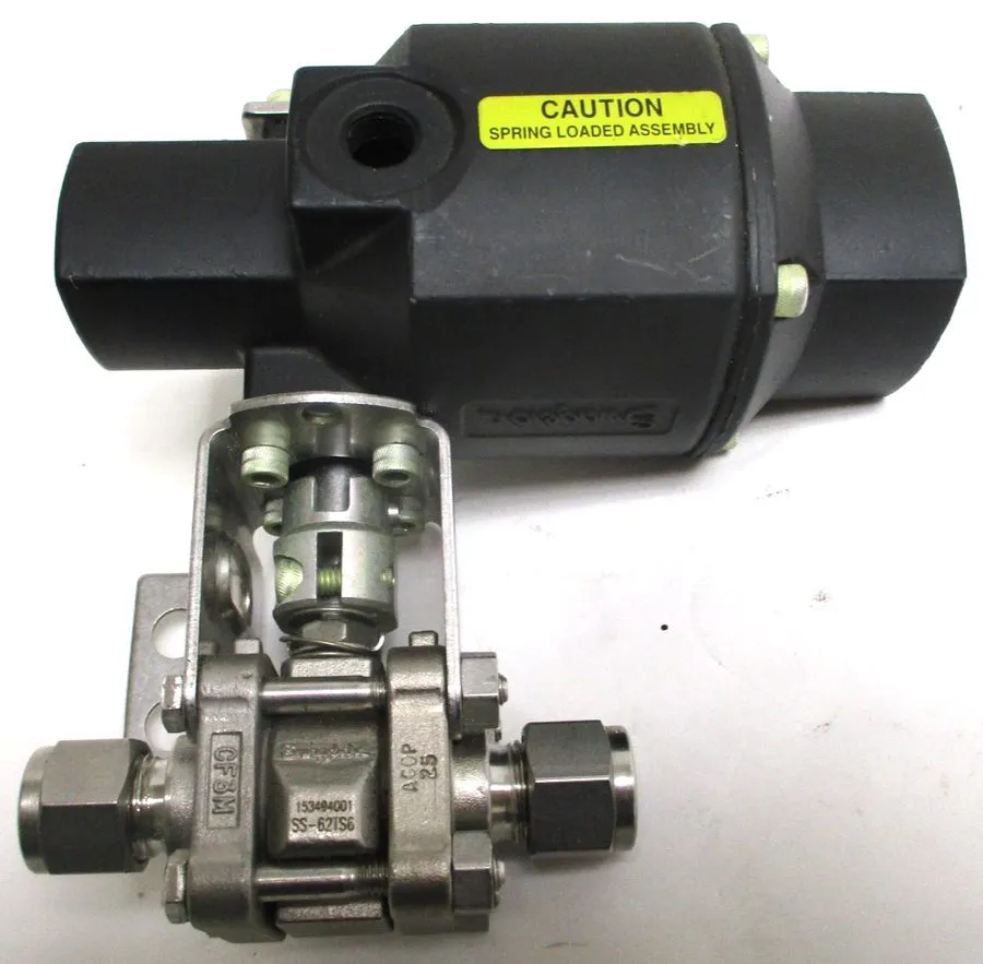 Клапан SWAGELOK SS-62TS6 3/8” tube ball valve 316 SS Stainless Steel