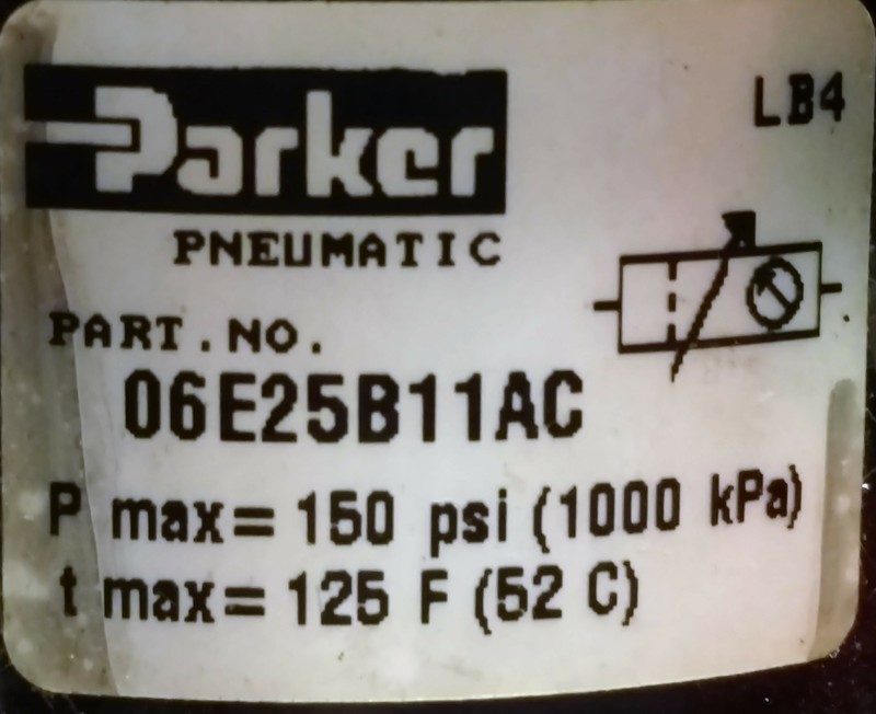 Регулятор давления Parker 06E25B11AC