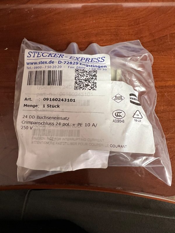 Разъём Harting 09160243101