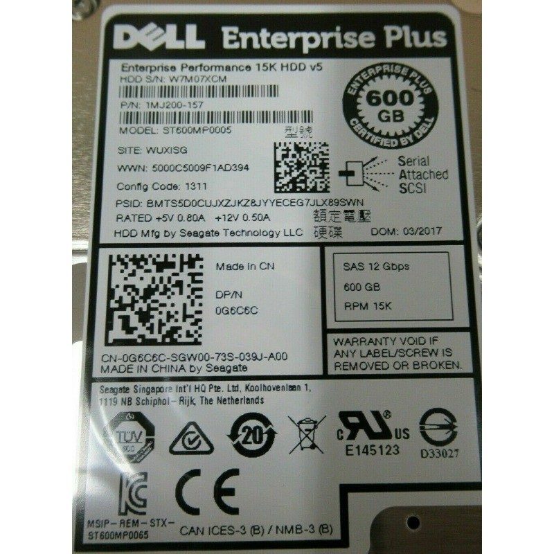 Жёсткий диск Dell 0G6C6C