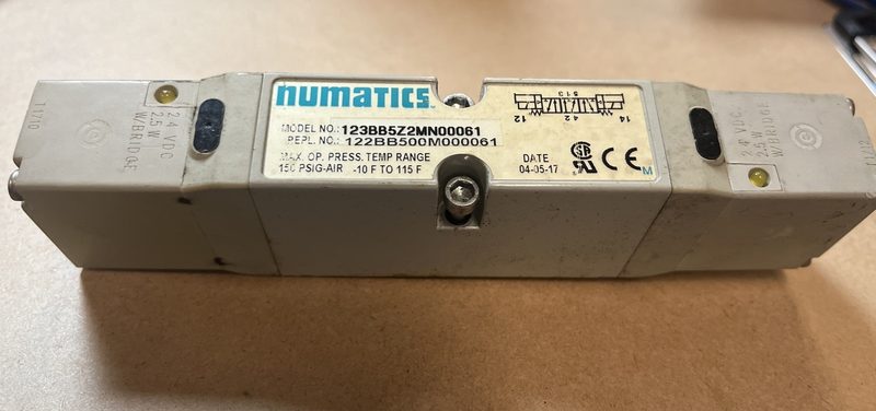 Электромагнитный клапан Numatics 123BB5Z2MN00061