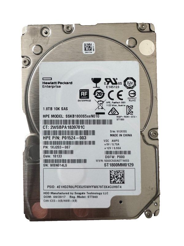 Жёсткий диск HPE 12GBPS/10K/512B/S