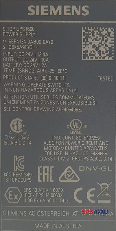 Блок питания Siemens 134-3AB00-0AY0