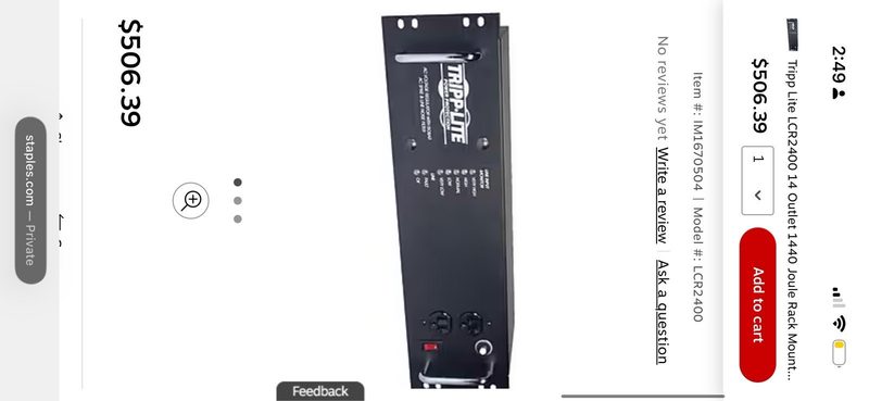 Блок розеток Tripp Lite 14-OUTLET