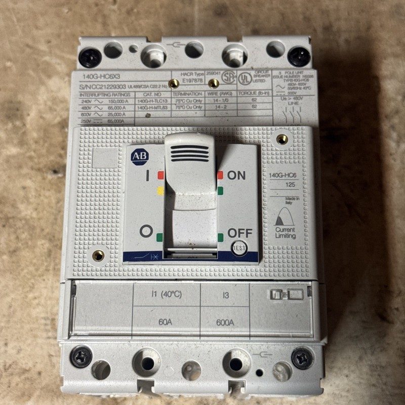Автоматический выключатель Allen-Bradley 140G-HC6C3-C60
