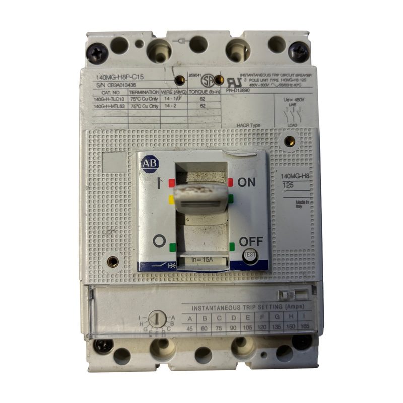 Автоматический выключатель Allen-Bradley 140MG-H8P-C15