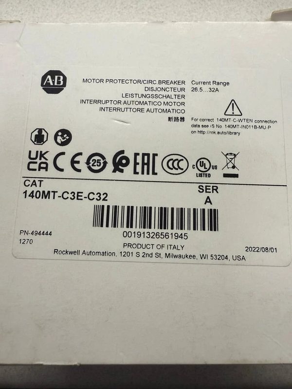 Автоматический выключатель Allen-Bradley 140MT-C3E-C32