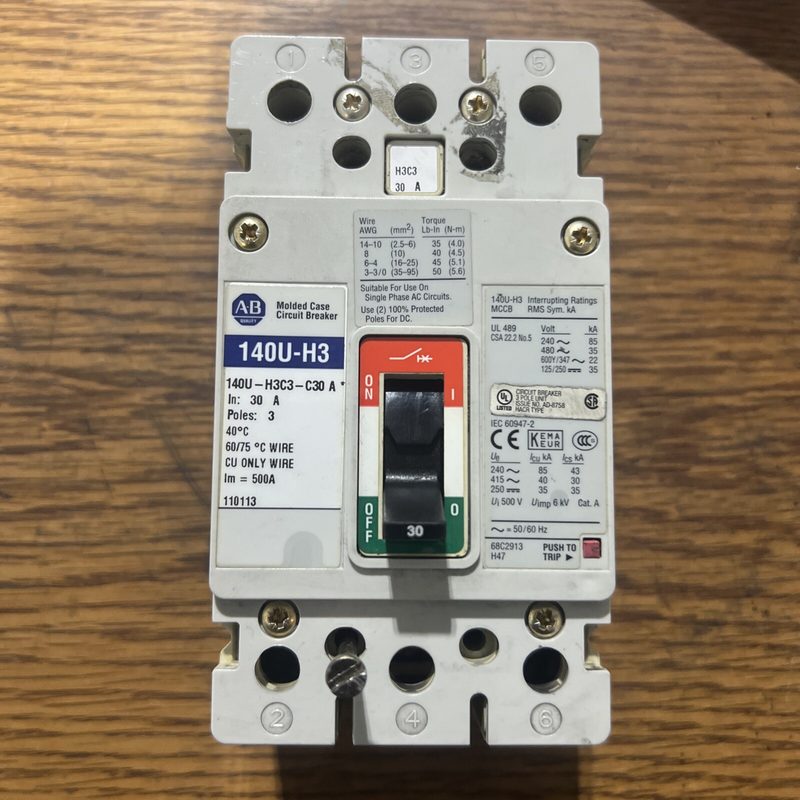 Автоматический выключатель Allen-Bradley 140U-H3C3-C30