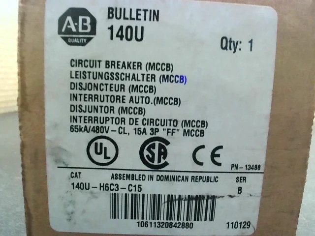 Автоматический выключатель Allen-Bradley 140U-H6C3-C15