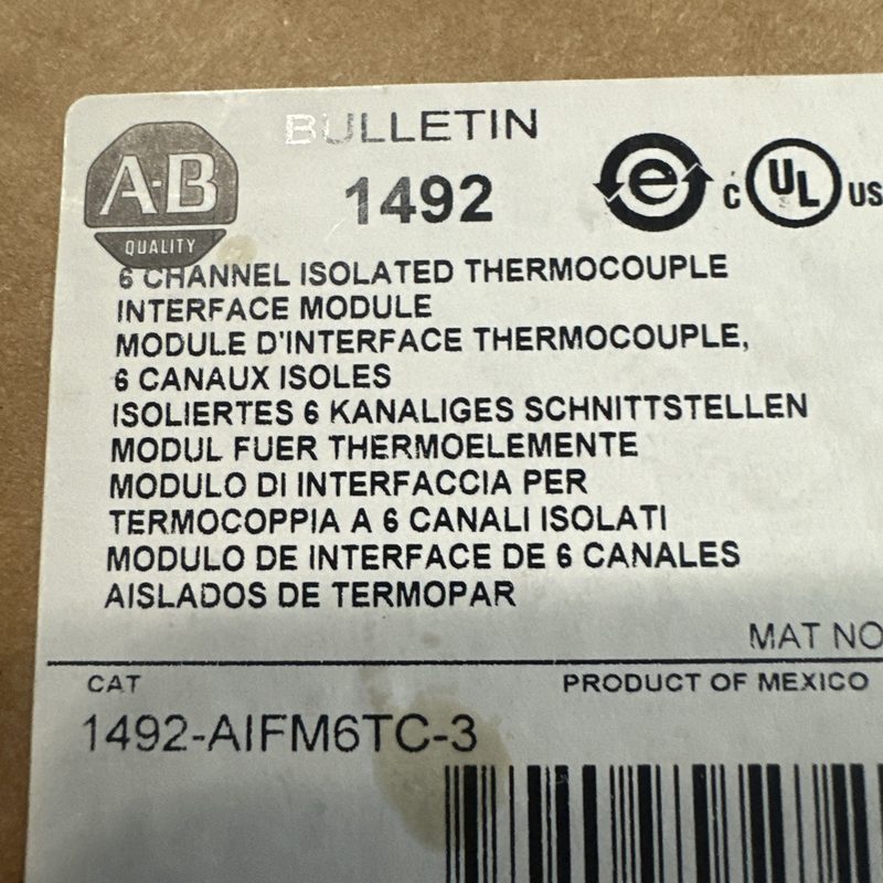 Клеммник Allen-Bradley 1492-AIFM6TC-3