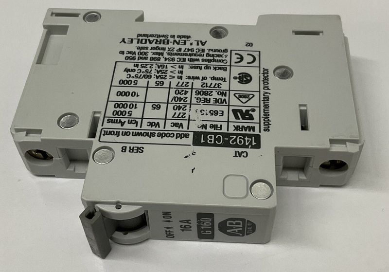 Автоматический выключатель Allen-Bradley 1492-CB1G160