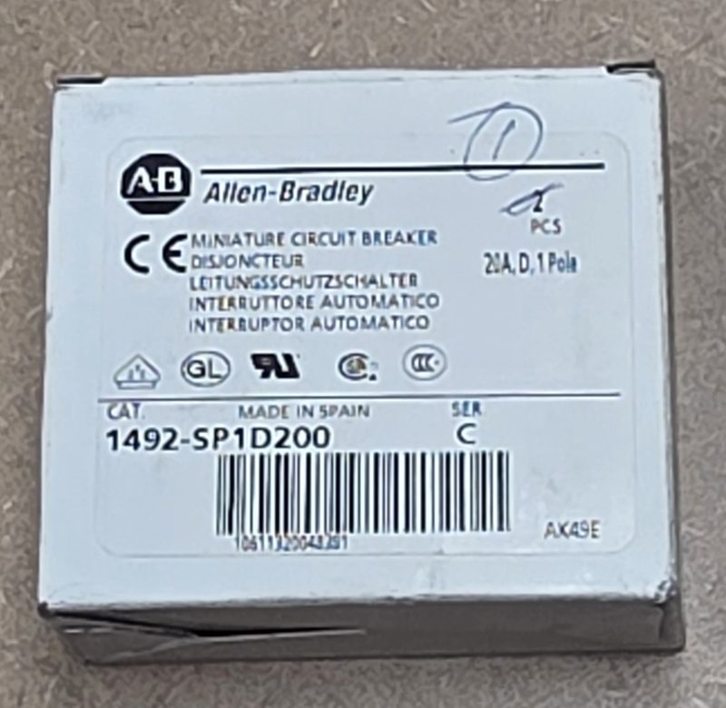 Автоматический выключатель Allen-Bradley 1492-SP1D200