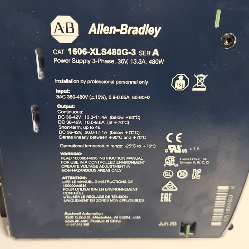 Блок питания Allen-Bradley 1606-XLS480G-3
