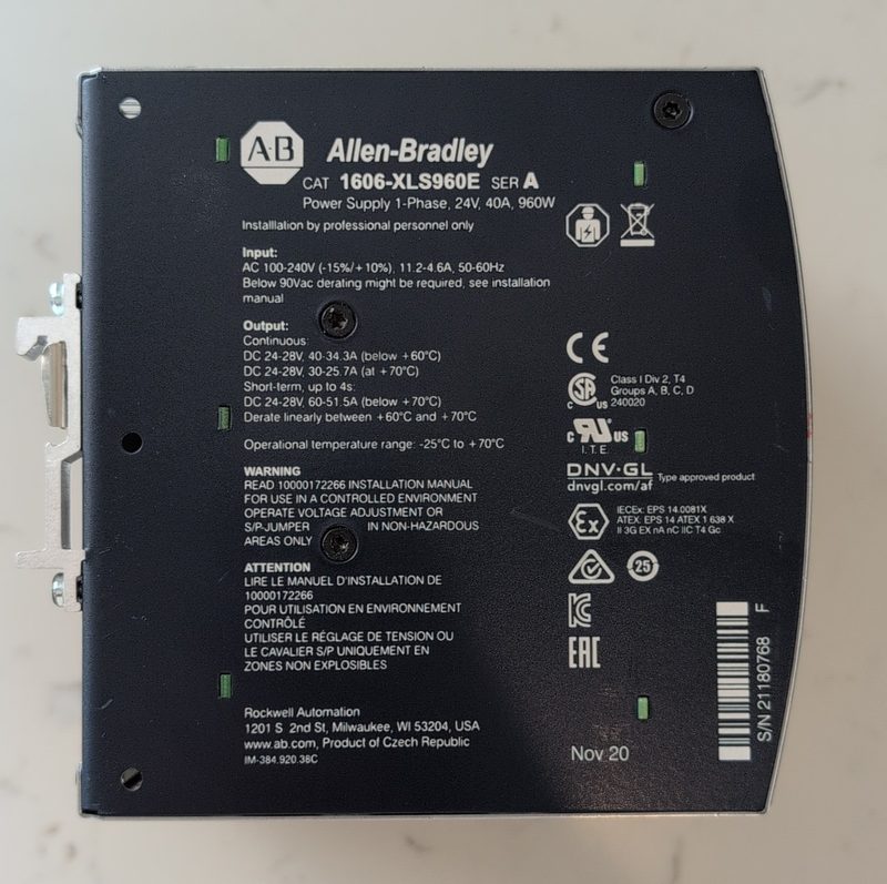 Блок питания Allen-Bradley 1606-XLS960E