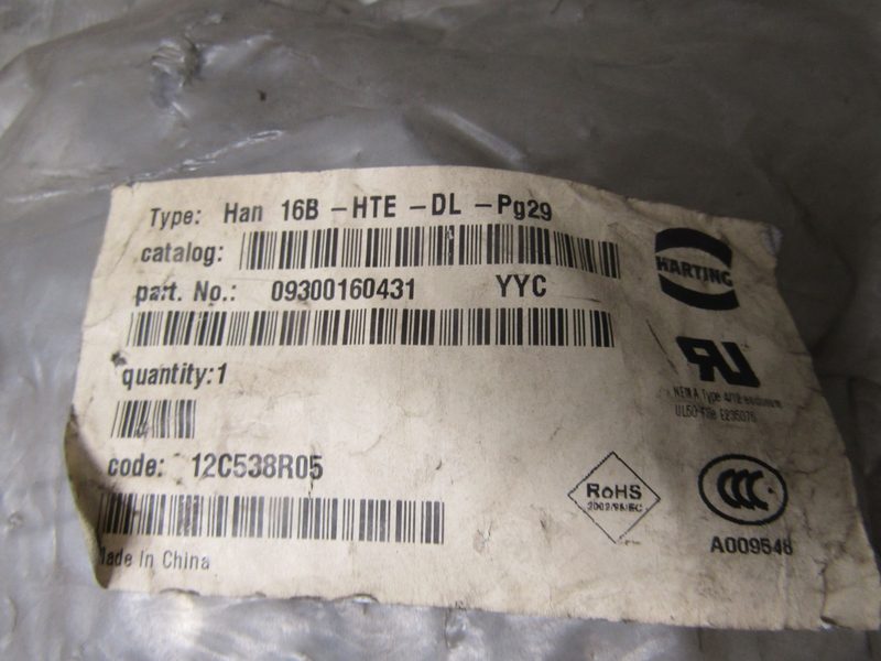 Разъём Harting 16B-HTE-DL-PG29