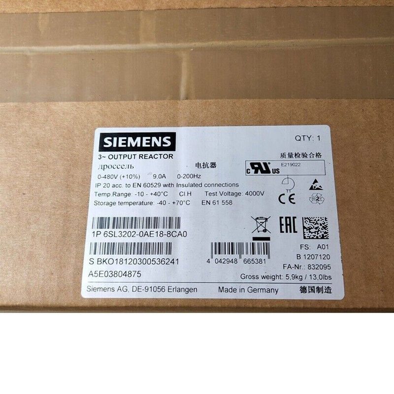 Частотный преобразователь Siemens 202-0AE18-8CA0