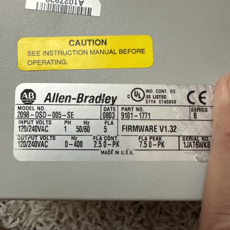 Сервопривод Allen-Bradley 2098-DSD-005-SE