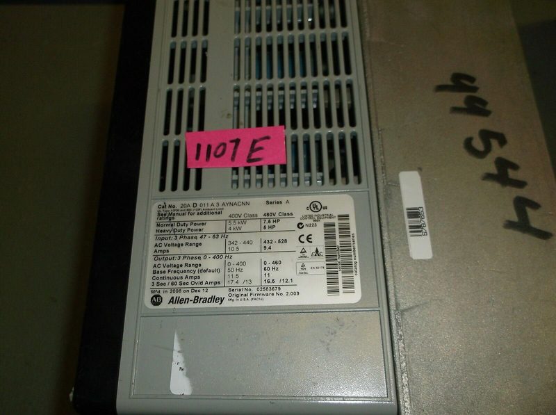 Частотный преобразователь Allen-Bradley 20AD011A3AYNACNN