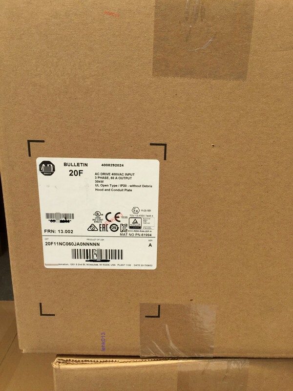 Частотный преобразователь Allen-Bradley 20F11NC060JA0NNNNN