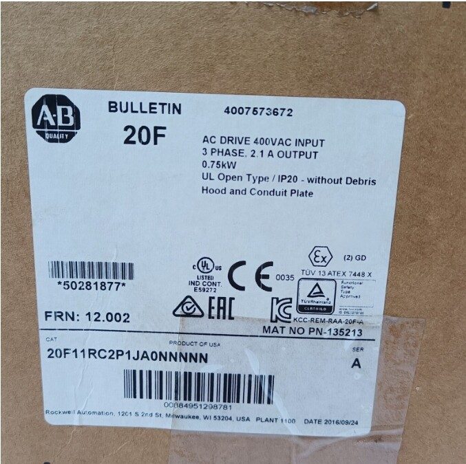 Частотный преобразователь Allen-Bradley 20F11RC2P1JA0NNNNN