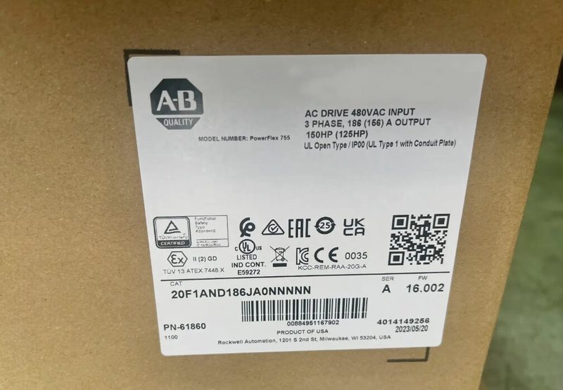 Частотный преобразователь Allen-Bradley 20F1AND186JA0NNNNN
