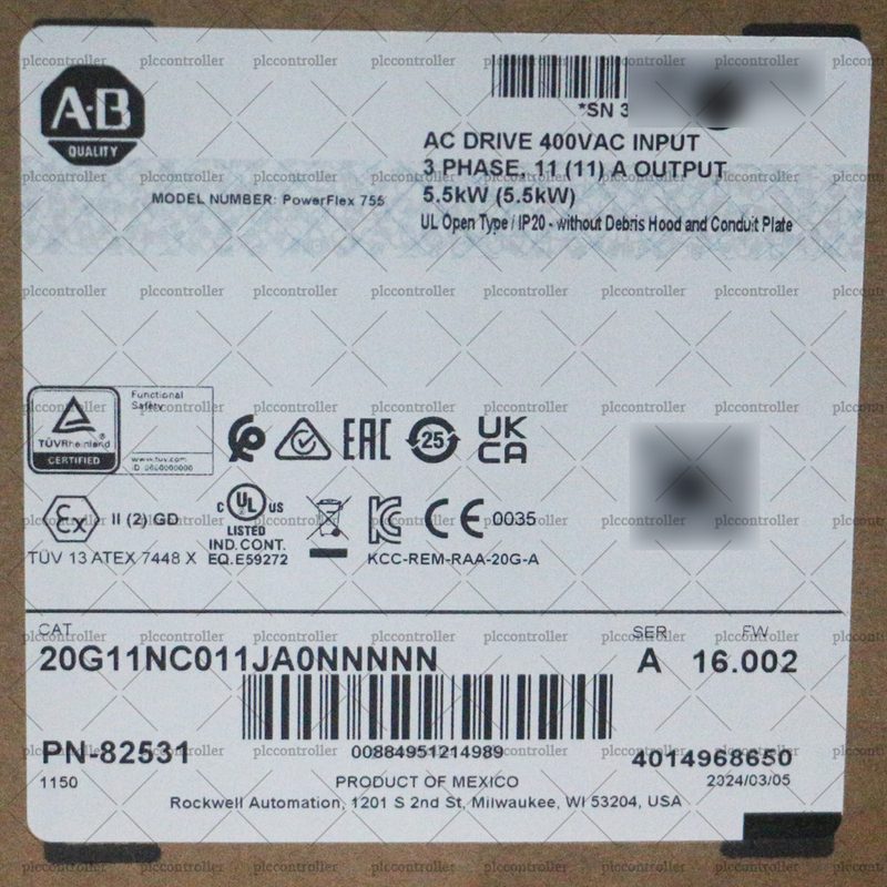 Частотный преобразователь Allen-Bradley 20G11NC011JA0NNNNN