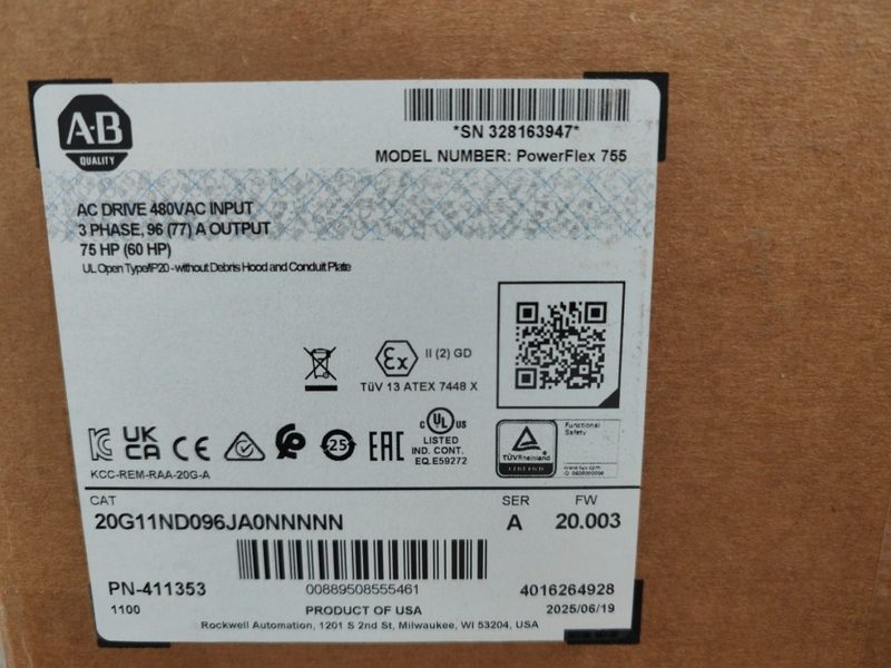 Частотный преобразователь Allen-Bradley 20G11ND096JA0NNNNN