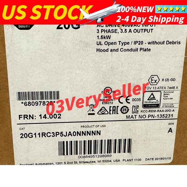 Частотный преобразователь Allen-Bradley 20G11RC3P5JA0NNNNN