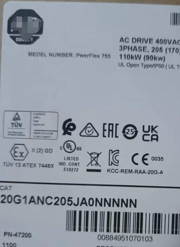 Частотный преобразователь Allen-Bradley 20G1ANC205JA0NNNNN