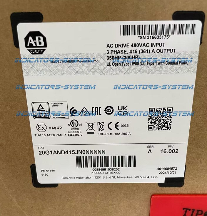 Частотный преобразователь Allen-Bradley 20G1AND415JN0NNNNN