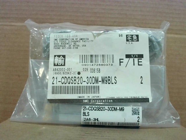 Пневмоцилиндр SMC 21-CDQSB20-30DM-M9BLS