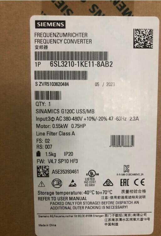 Частотный преобразователь Siemens 210-1KE11-8AB2