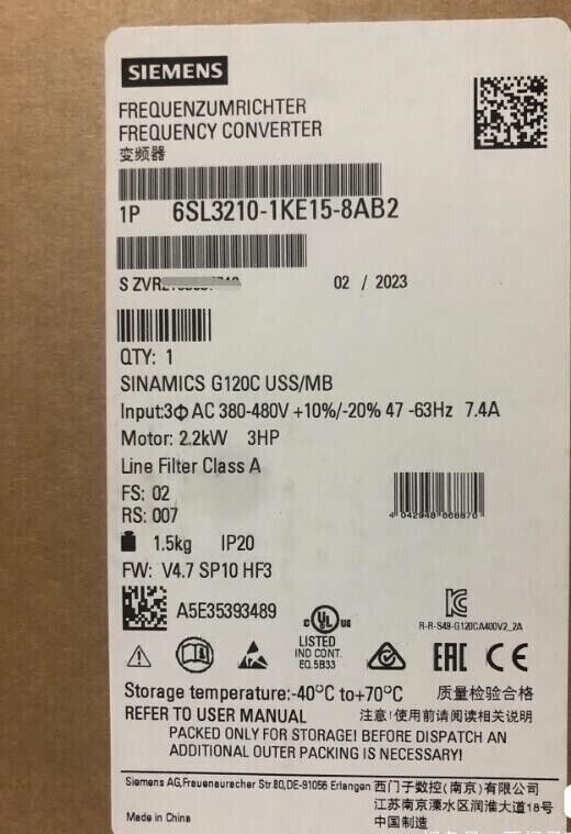 Частотный преобразователь Siemens 210-1KE15-8AB2