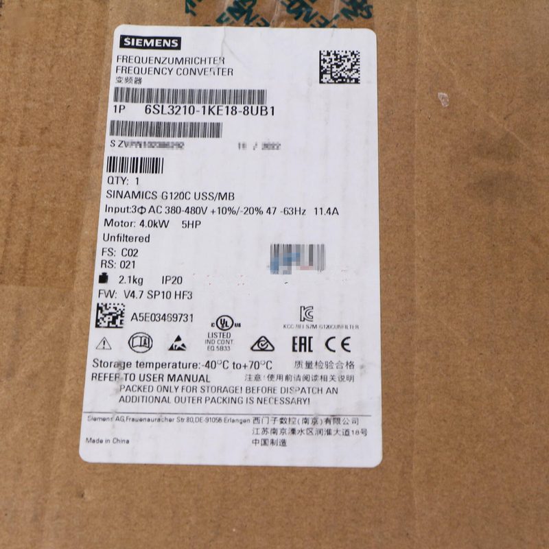 Частотный преобразователь Siemens 210-1KE18-8UB1
