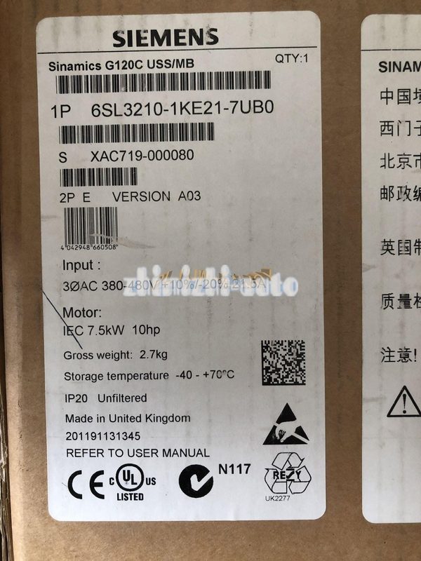 Частотный преобразователь Siemens 210-1KE21-7UB0