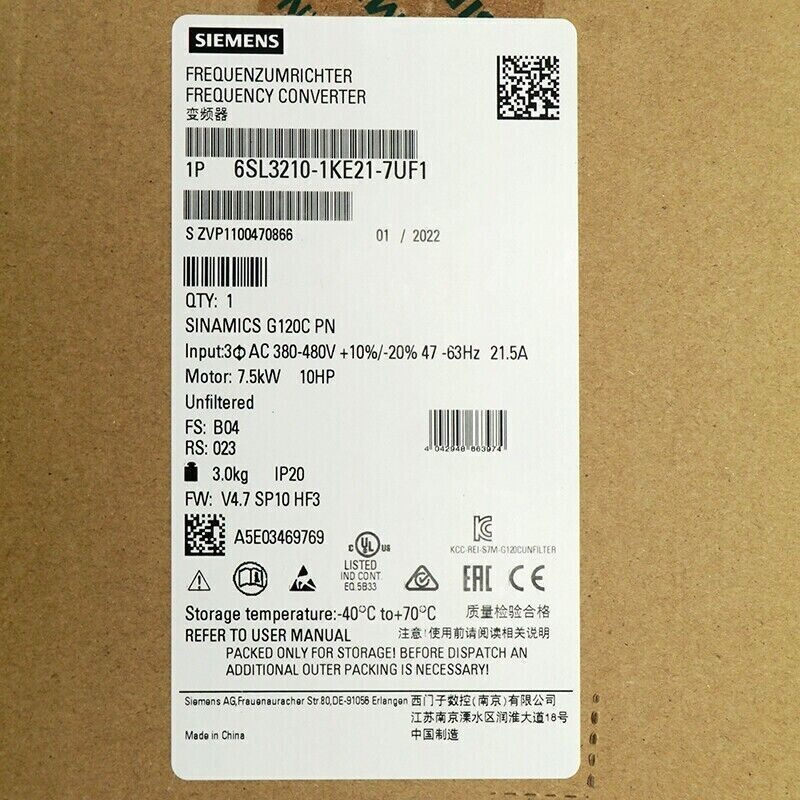 Частотный преобразователь Siemens 210-1KE21-7UF1