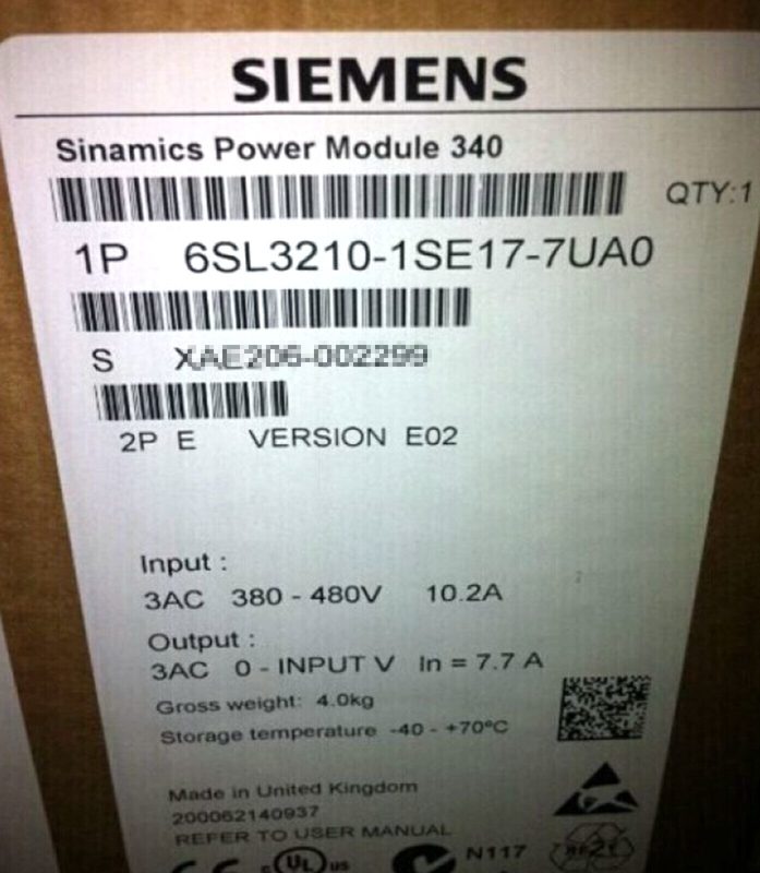 Частотный преобразователь Siemens 210-1SE17-7UA0