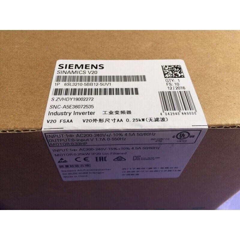Частотный преобразователь Siemens 210-5BB12-5UV1