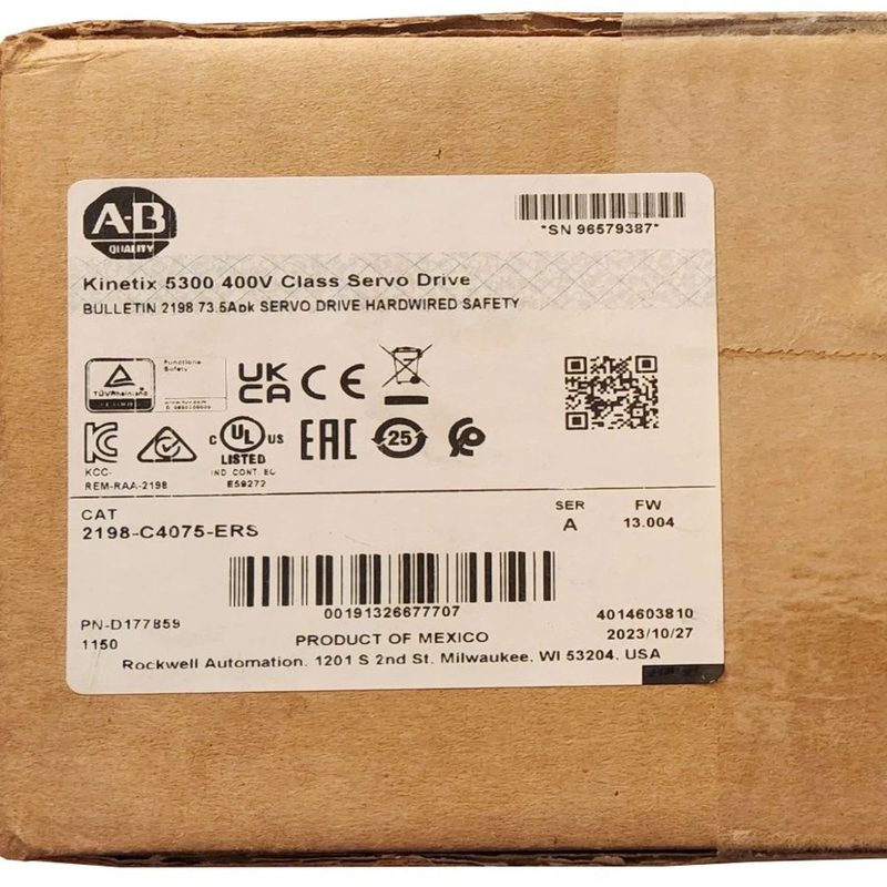 Сервопривод Allen-Bradley 2198-C4075-ERS