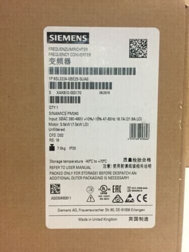 Частотный преобразователь Siemens 224-0BE25-5UA0