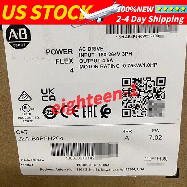 Частотный преобразователь Allen-Bradley 22A-B4P5H204