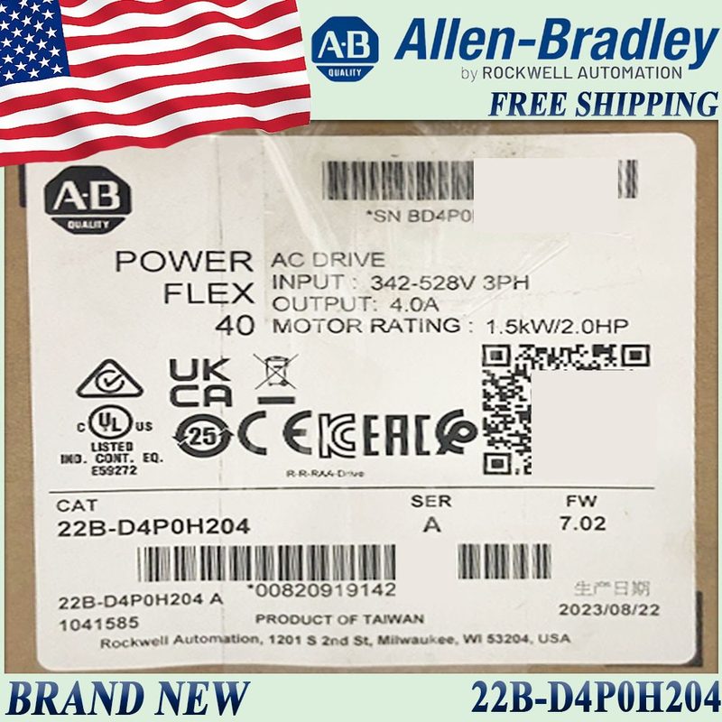 Частотный преобразователь Allen-Bradley 22B-D4P0H204
