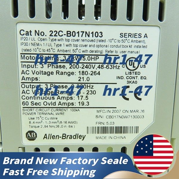 Частотный преобразователь Allen-Bradley 22C-B017N103