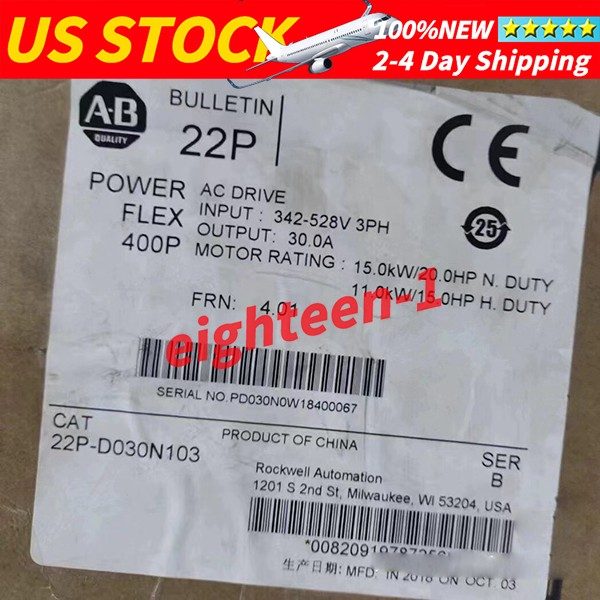 Частотный преобразователь Allen-Bradley 22P-D030N103