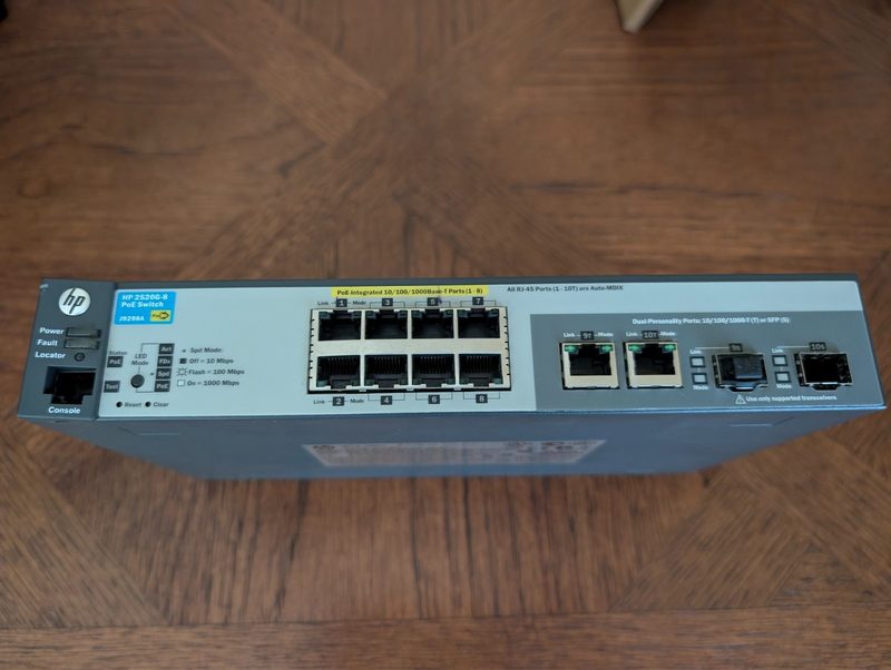 Коммутатор HPE 2520G-8