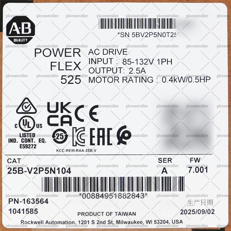 Частотный преобразователь Allen-Bradley 25B-V2P5N104