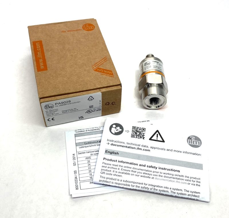 Датчик давления ifm 25BRBR14-B-DVG/US/V