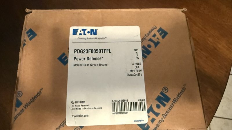 Автоматический выключатель Eaton 25KA/480V